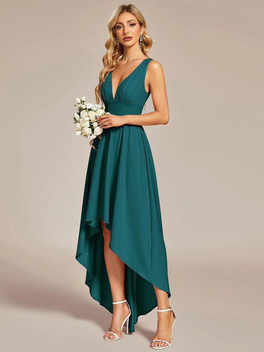 Robe mariage invitée élégante Taille Empire Sans Manches(Vente finale)