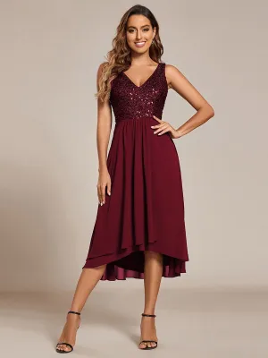 Samanda sequin/chiffon midi guest or mother of the bride dress