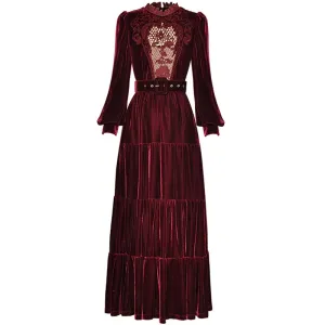 Samara Embroidery  Slim Long Dress