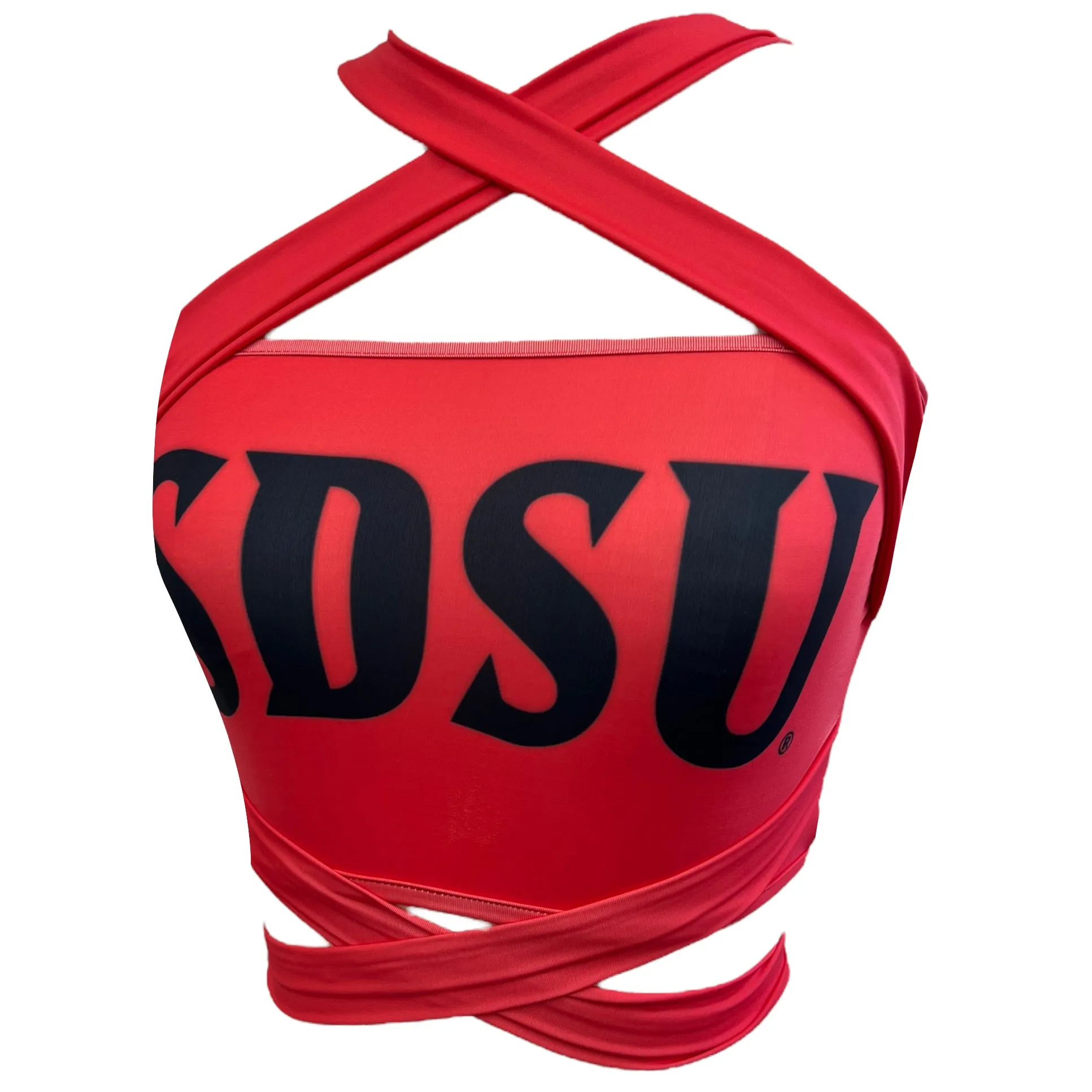 San Diego State Aztecs Red Multi Way Bandeau Top