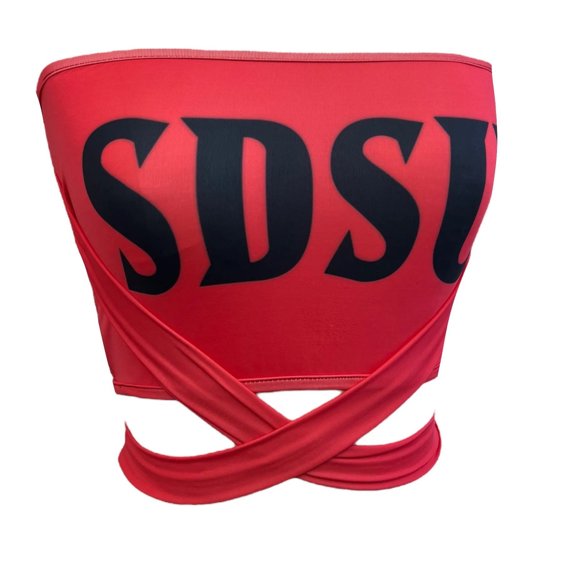San Diego State Aztecs Red Multi Way Bandeau Top
