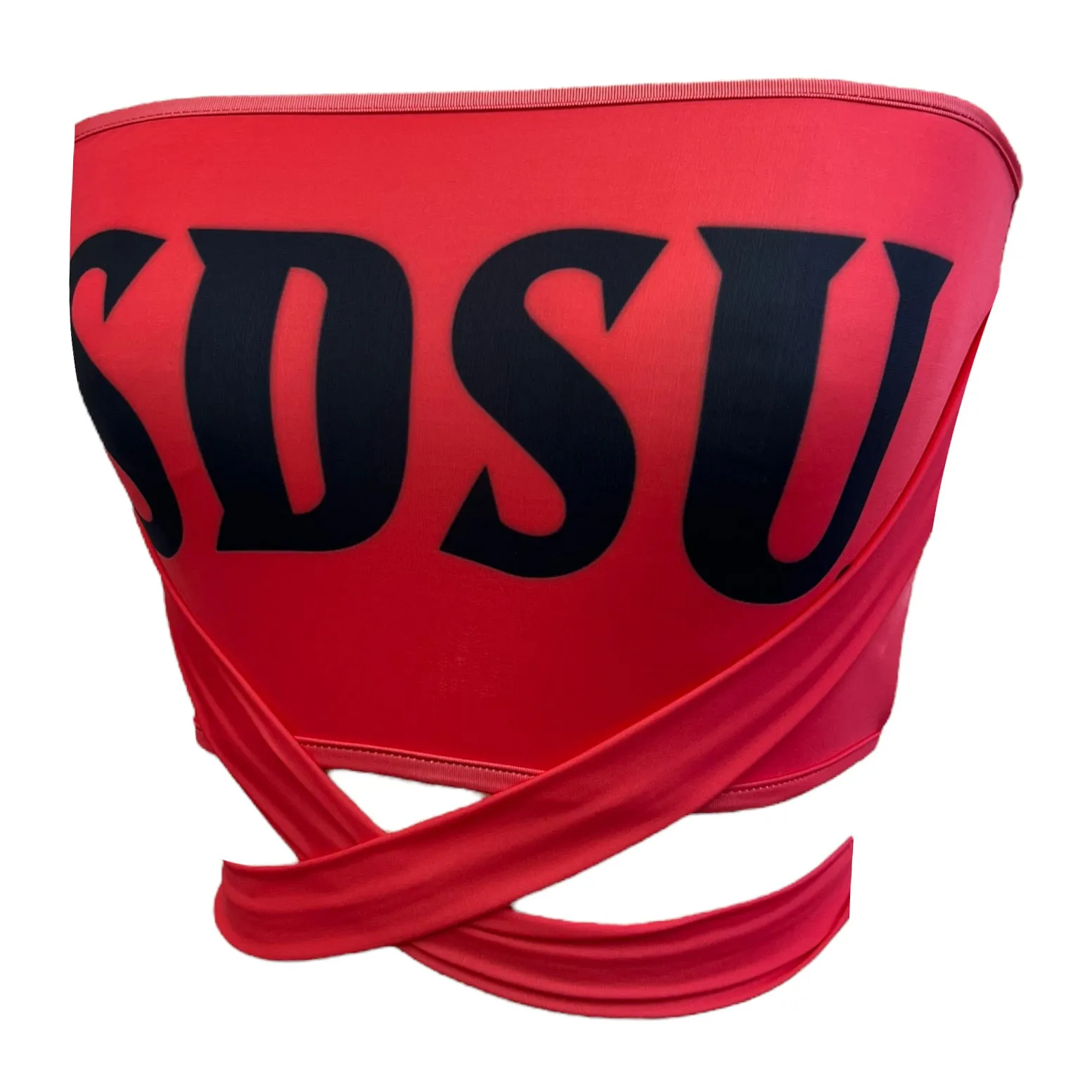 San Diego State Aztecs Red Multi Way Bandeau Top