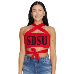 San Diego State Aztecs Red Multi Way Bandeau Top
