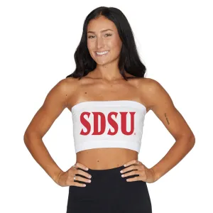 San Diego State Aztecs White Bandeau Top