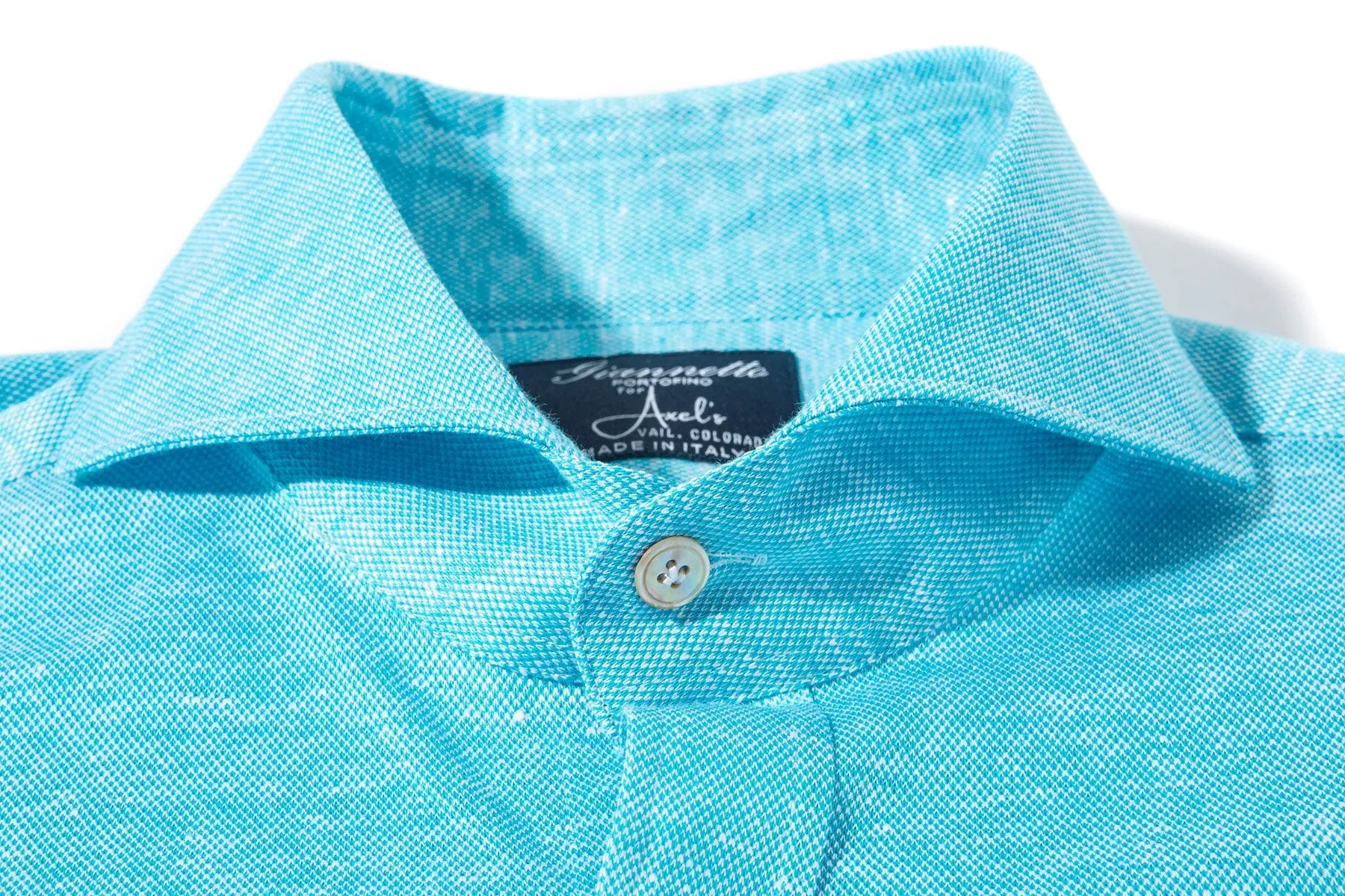 Schwinn Cotton Linen Shirt in Turquoise