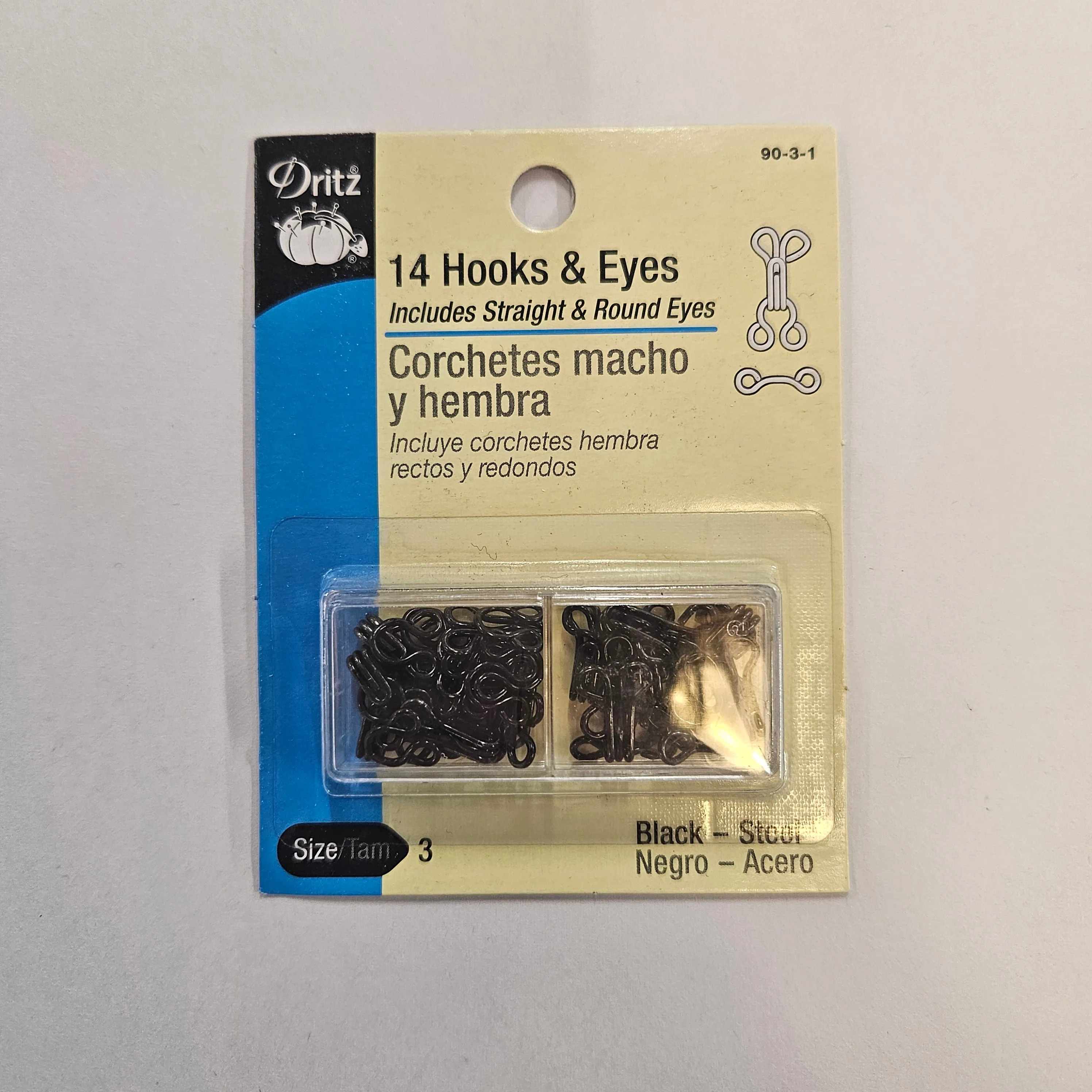 Set Of 14 Hooks & Eyes