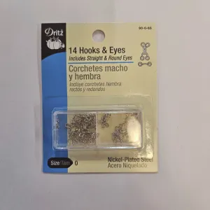 Set Of 14 Hooks & Eyes