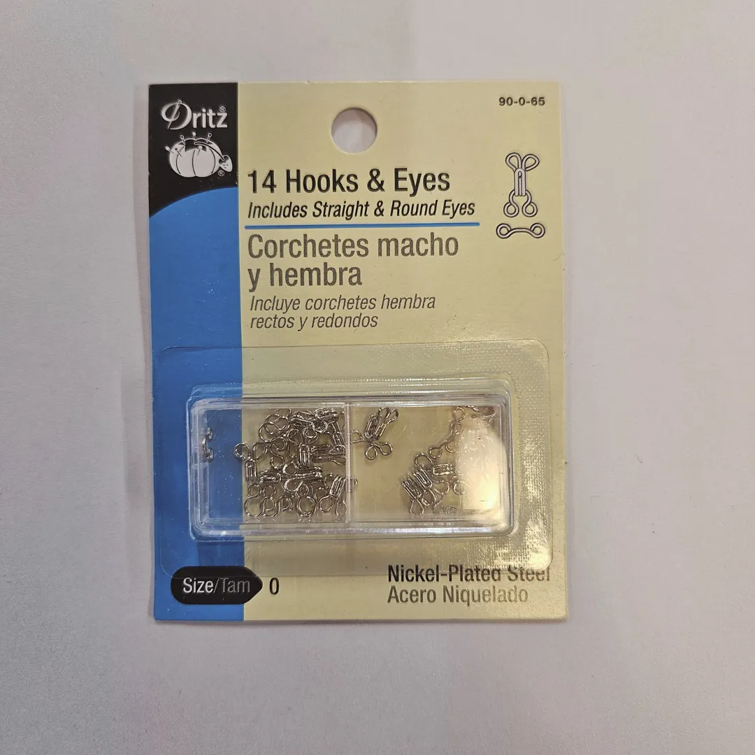 Set Of 14 Hooks & Eyes