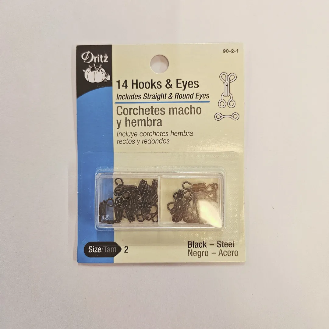 Set Of 14 Hooks & Eyes