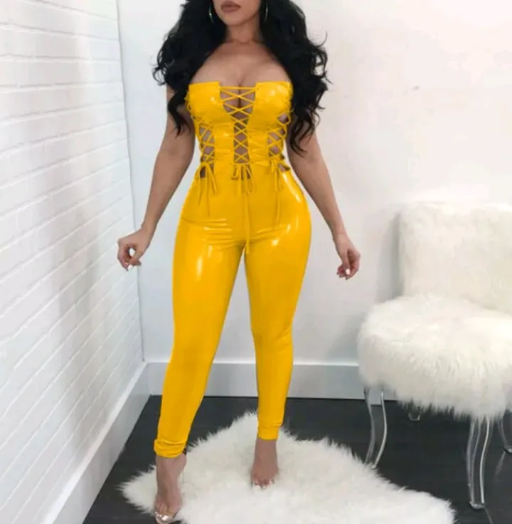 Sexy Lace Up Rompers