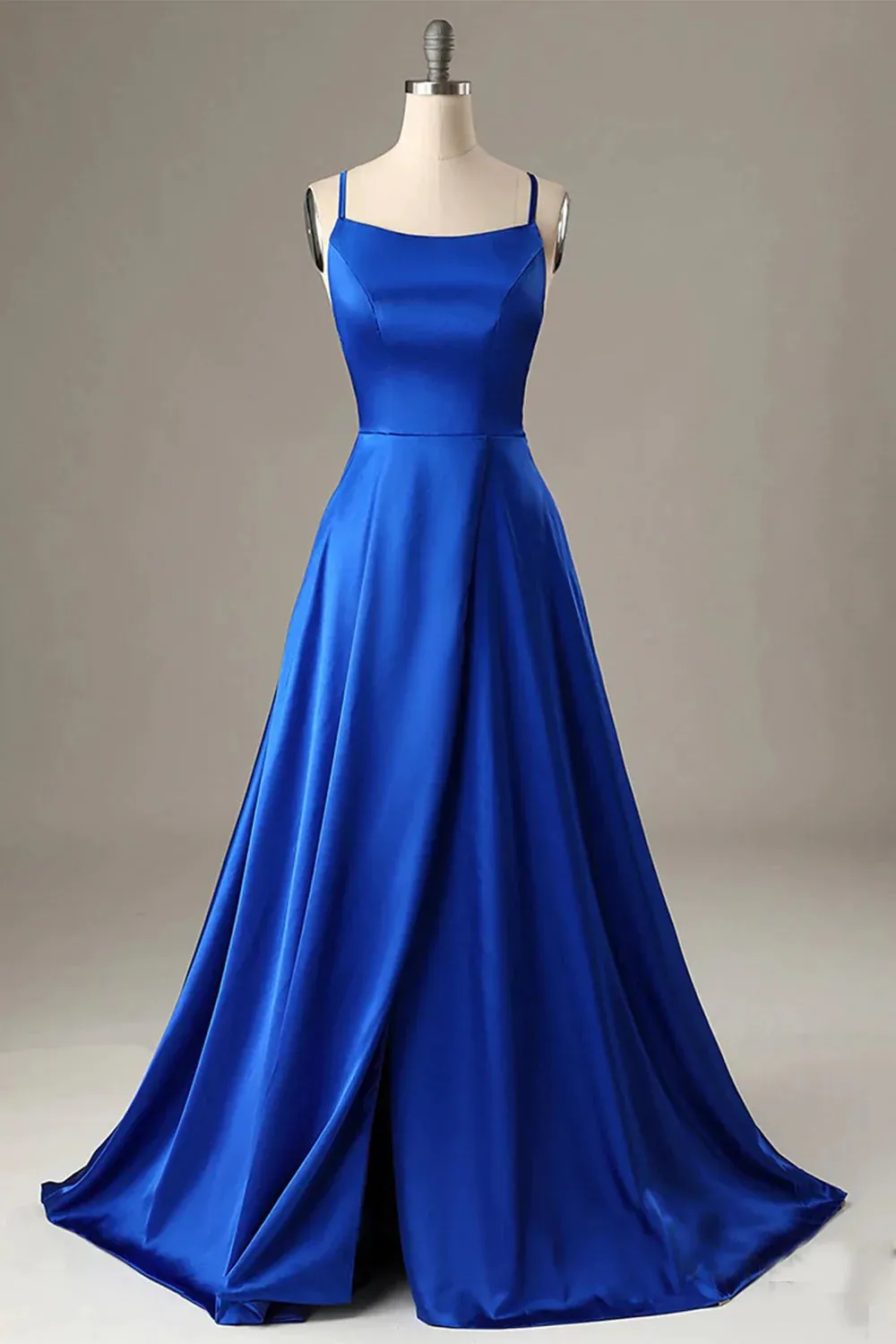 Sexy Simple Emerald Green Prom Dresses Long Evening Dress with Slit