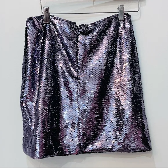 She   Sky boutique sequin skirt bundle silver purple size medium