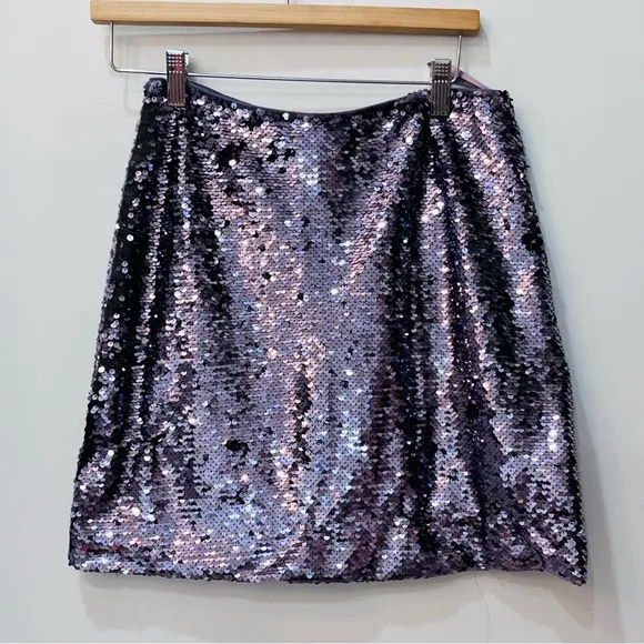 She   Sky boutique sequin skirt bundle silver purple size medium