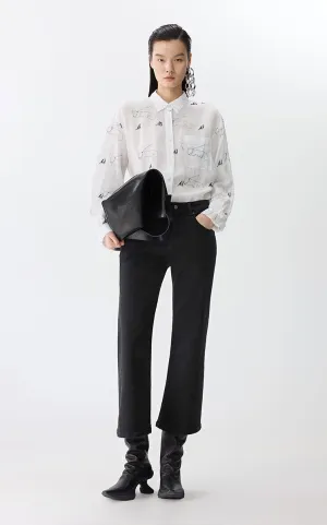 Shirt / JNBY Eco Embroidered Linen Shirt