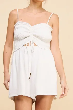 Smocked Sweetheart Bodice Romper