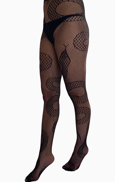 Snake Net Tights