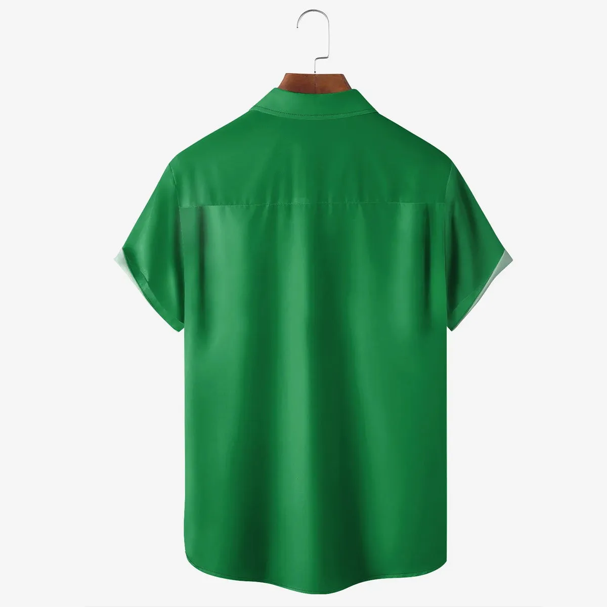 St. Patrick's Day Octopus Beer Print Short Sleeve Shirt