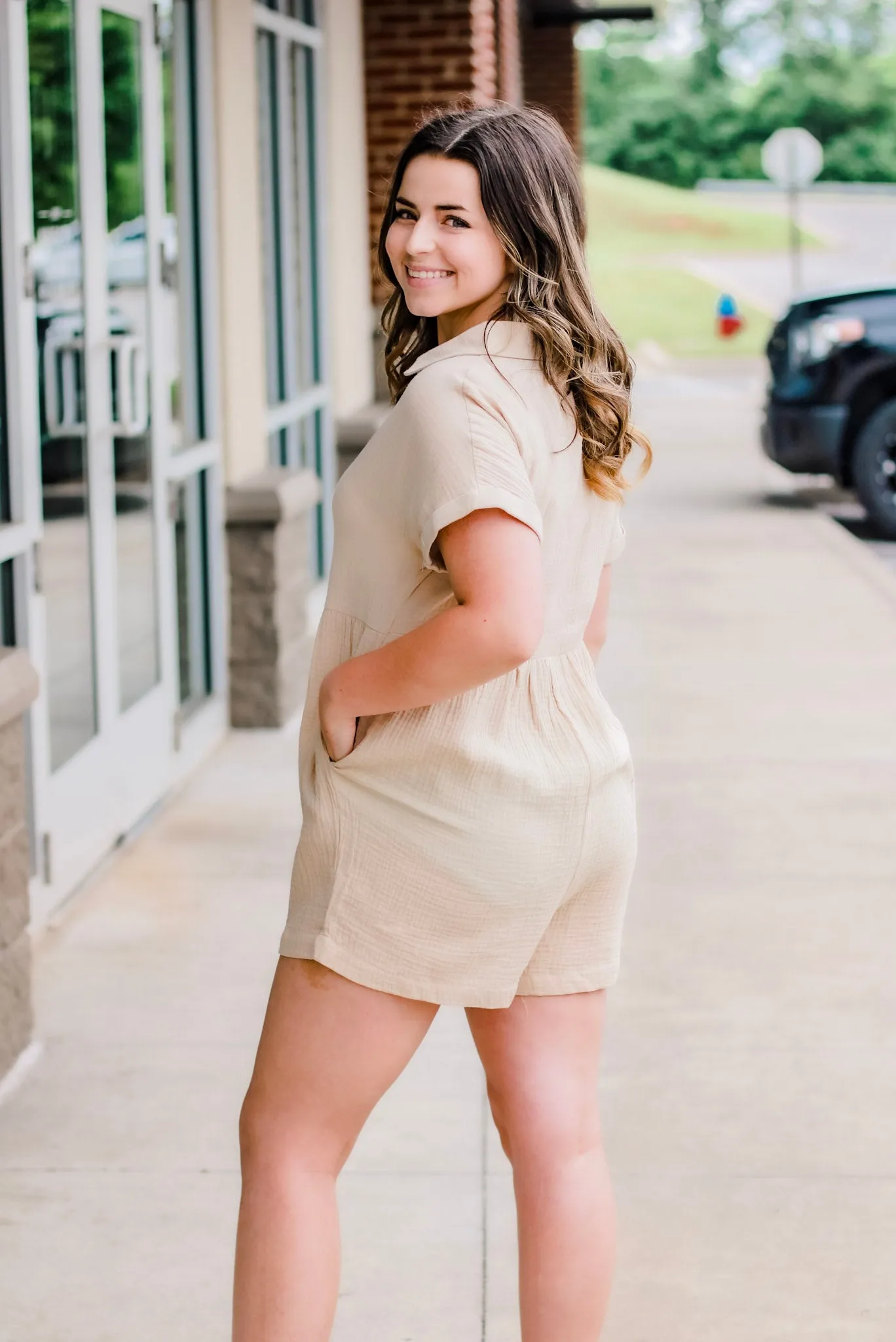 Summer Love Romper in Natural