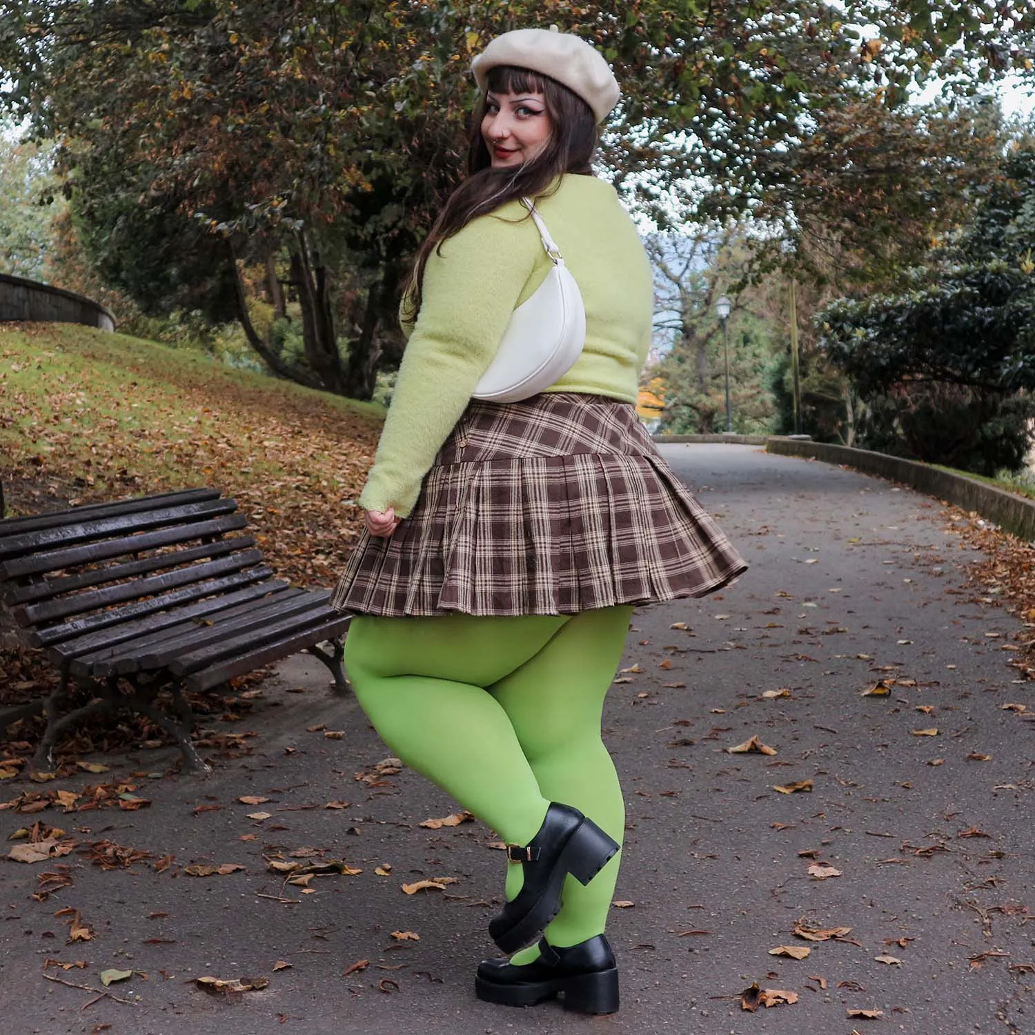 Super Opaque Tights - Apple