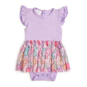 Sweet Wink Easter Peeps Short Sleeve Tutu Bodysuit