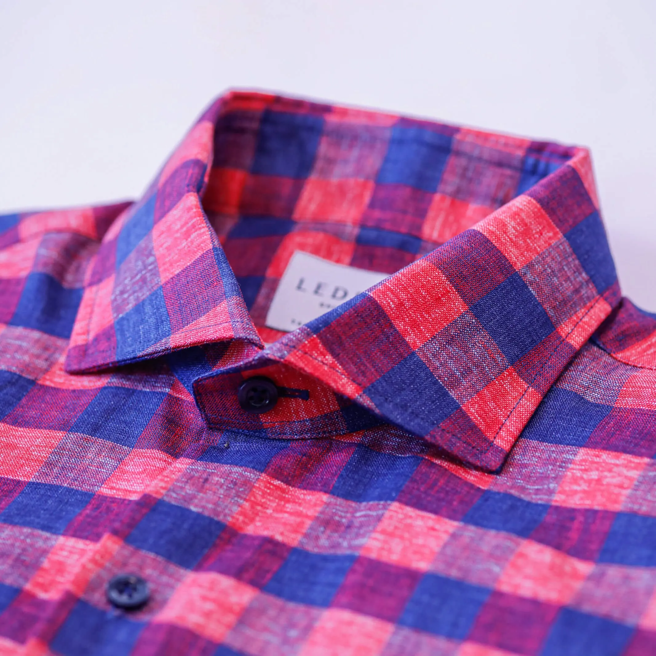 The Albini Frazier Linen Gingham Custom Shirt