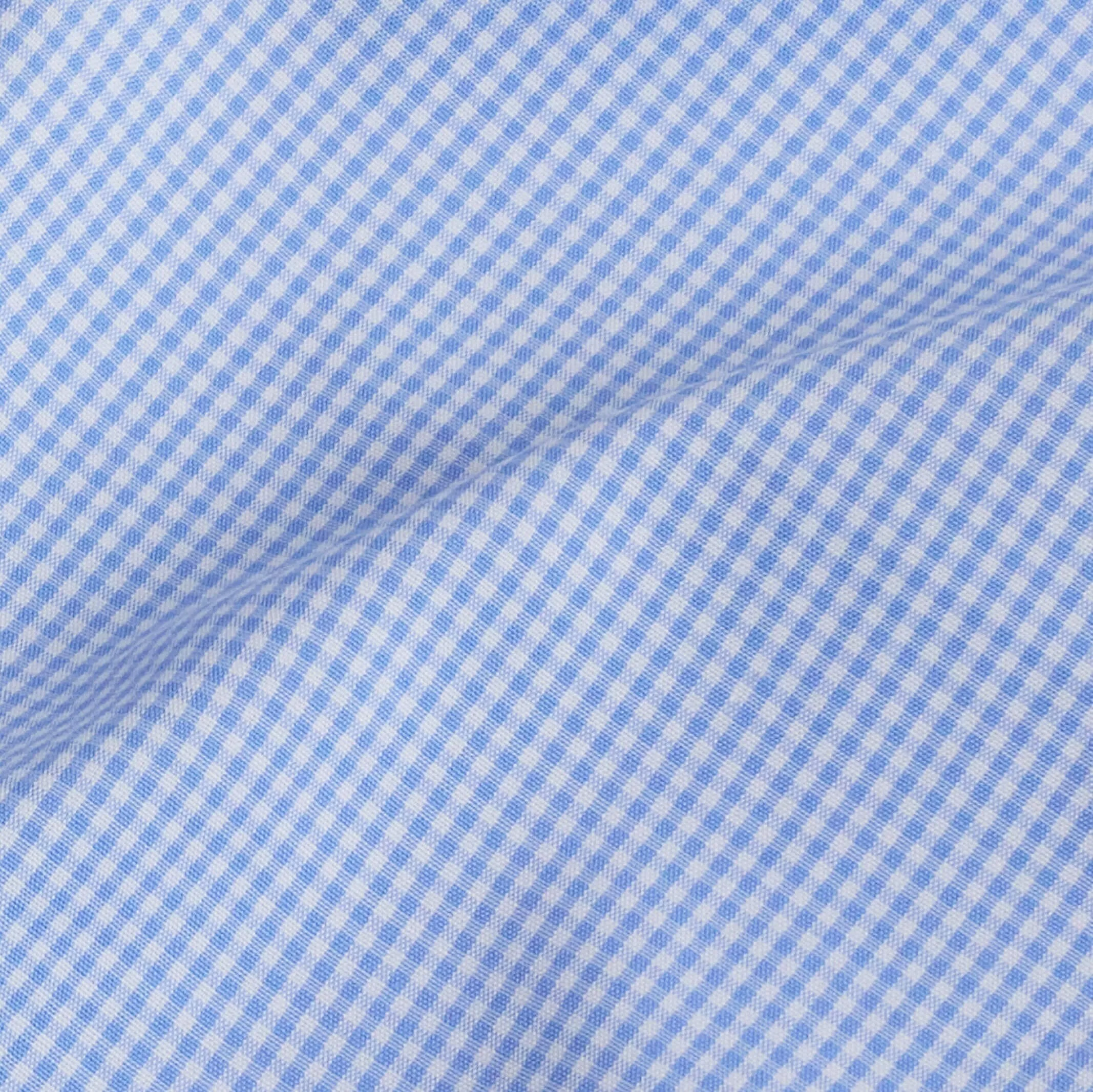 The Blue Wheeler Non Iron Micro Gingham Custom Shirt