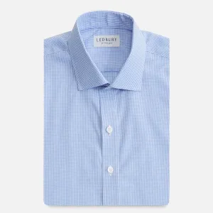The Blue Wheeler Non Iron Micro Gingham Custom Shirt