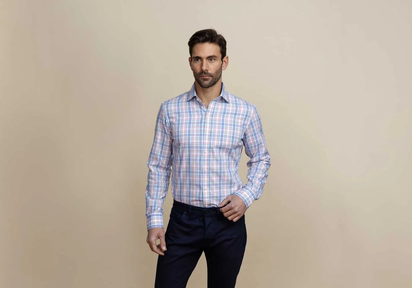 The Rhubarb Paddington Check Custom Shirt