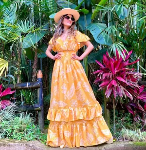 Tropical Long Dress