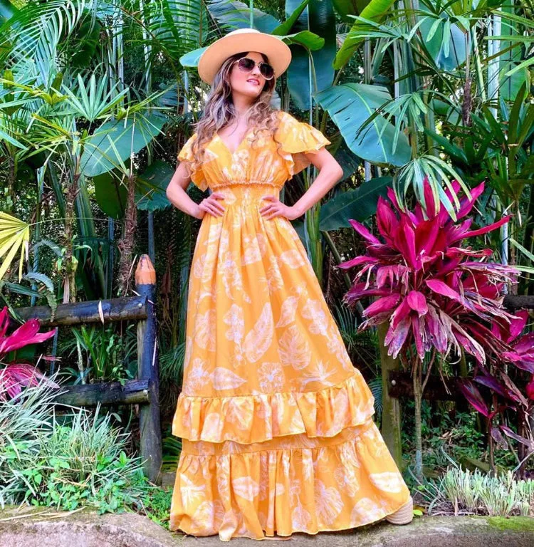 Tropical Long Dress