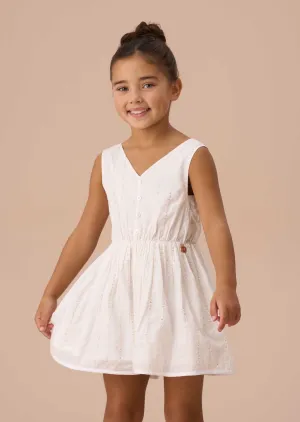 Valentina Ivory Sequin Broderie Playsuit