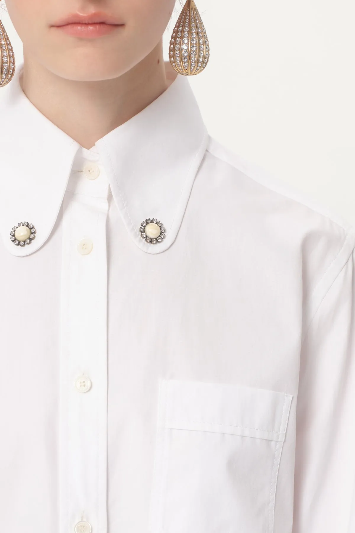 VALENTINO | POPELINE LONG SLEEVE SHIRT