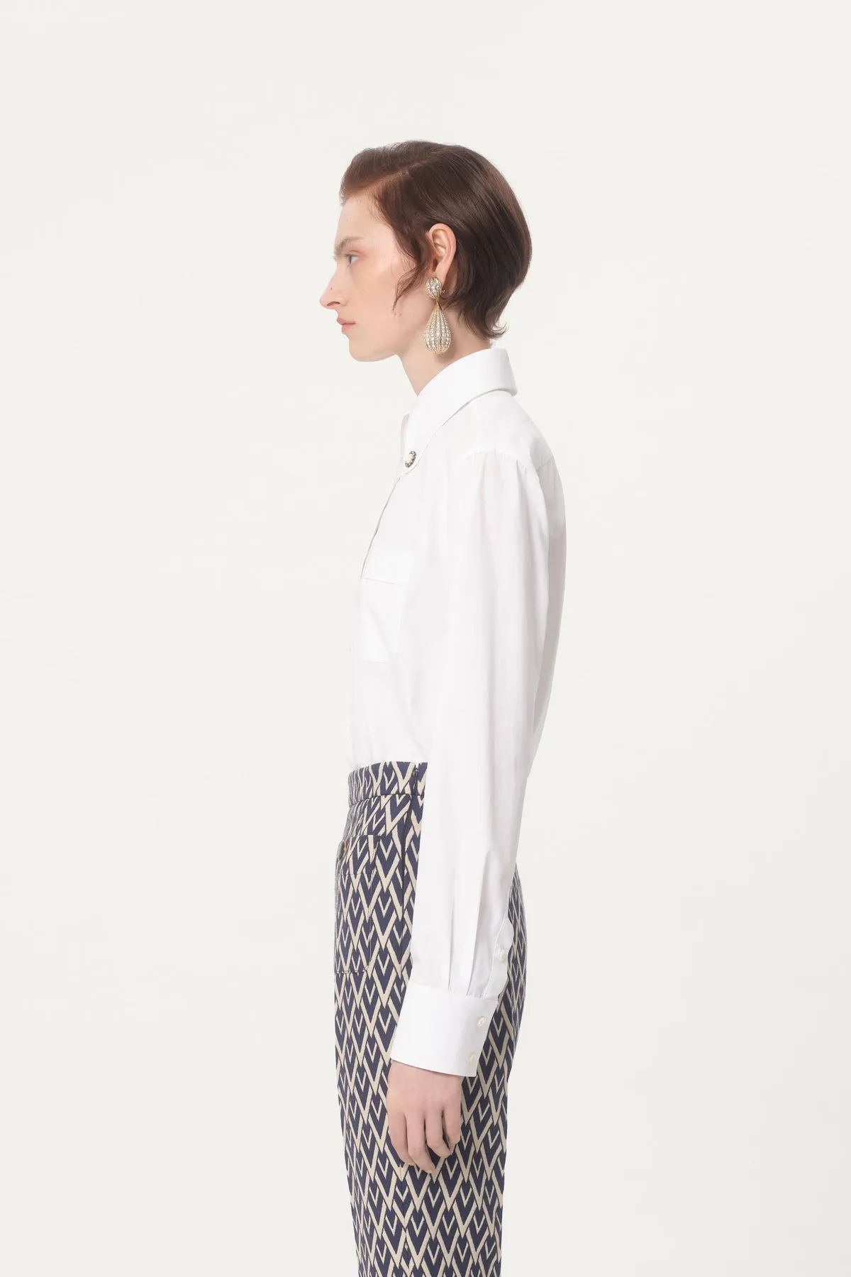 VALENTINO | POPELINE LONG SLEEVE SHIRT