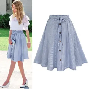 Vintage Button-Up Skirt