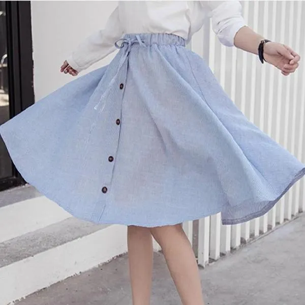 Vintage Button-Up Skirt