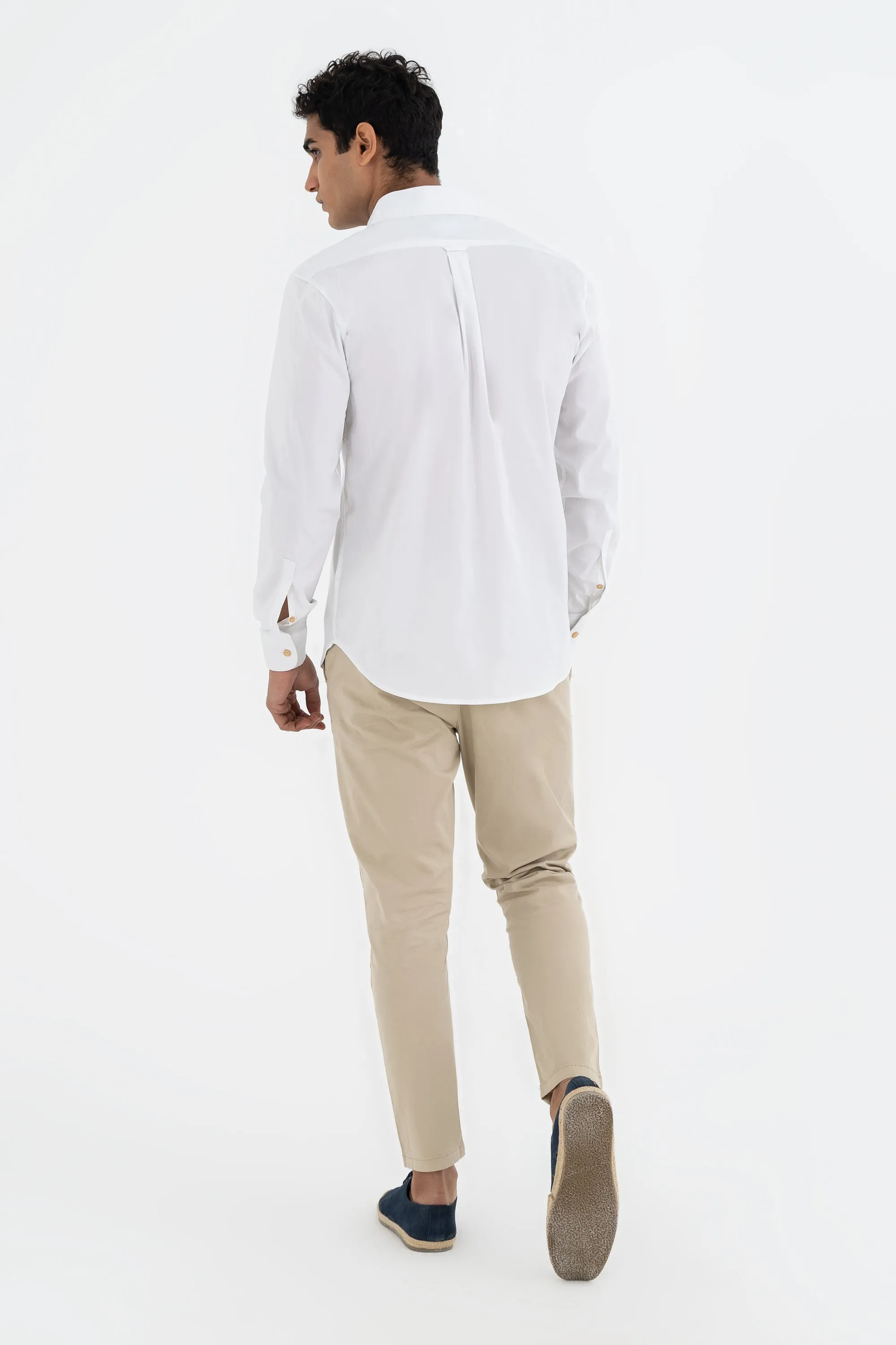 White Collared Shirt