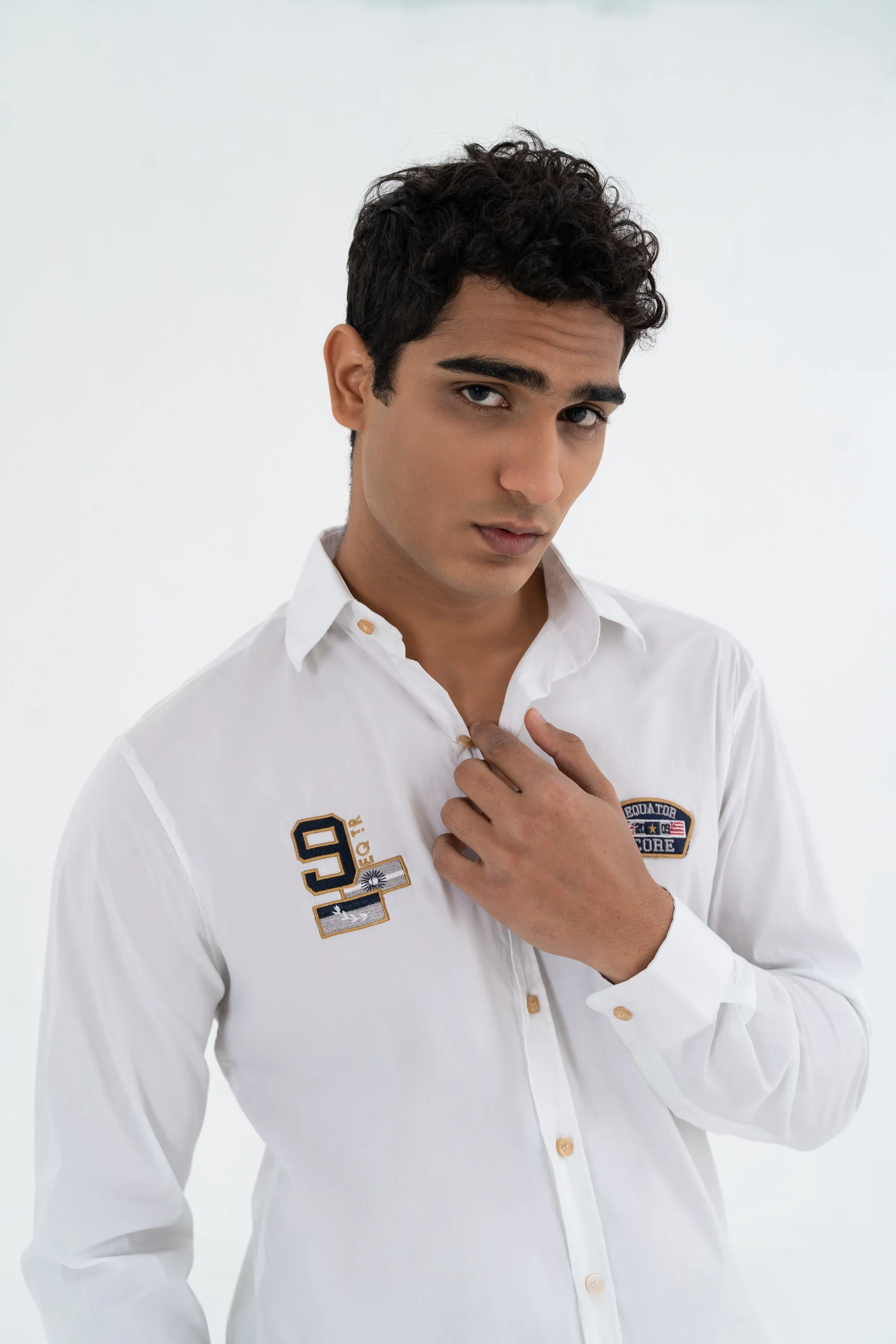 White Collared Shirt