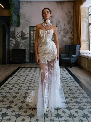 White Lace Prom Dresses