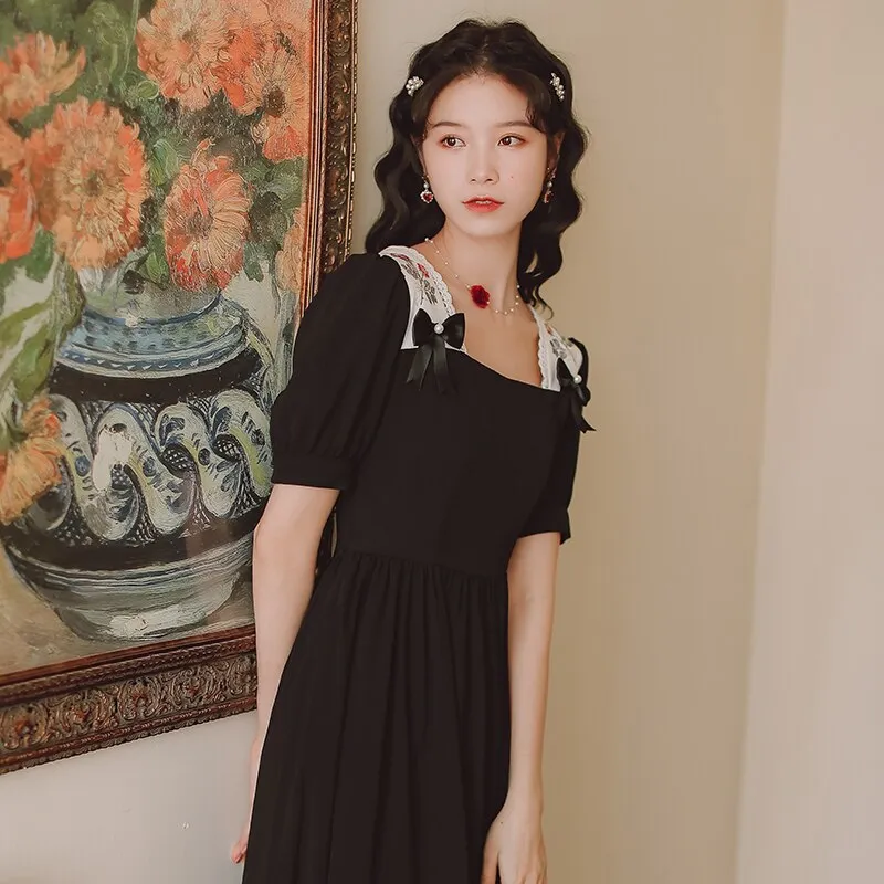 Women Dress Sweet Vintage Fairy Dresses
