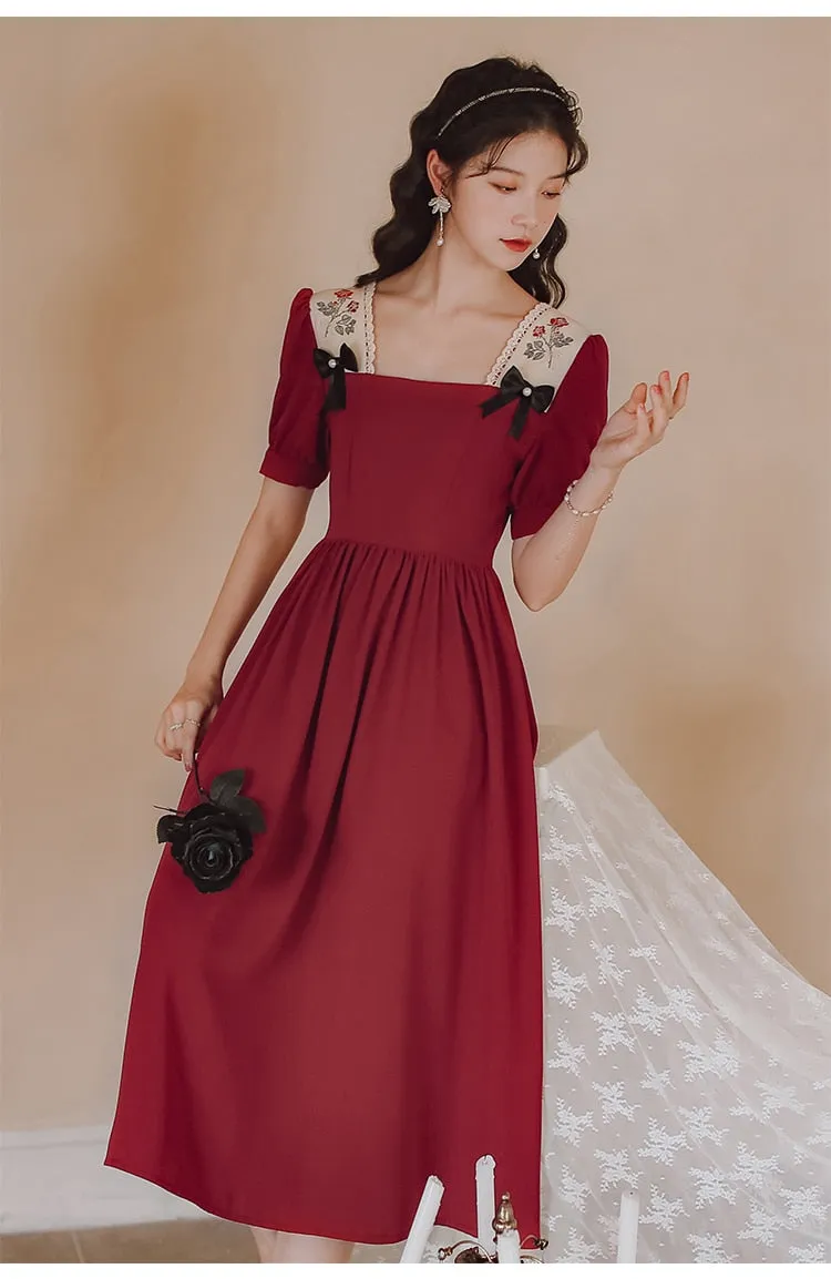 Women Dress Sweet Vintage Fairy Dresses