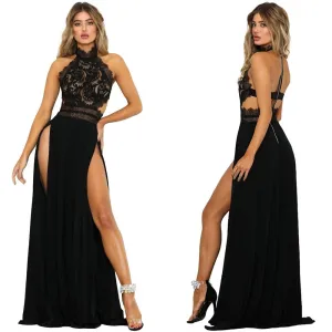 Women Sexy Long Party Dress with High Splits