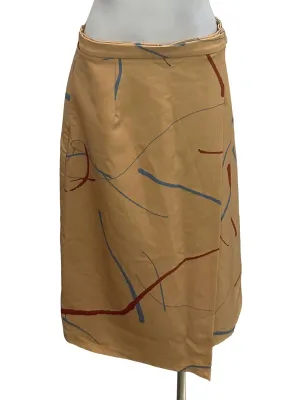 Yellow Abstract Skirt OSN