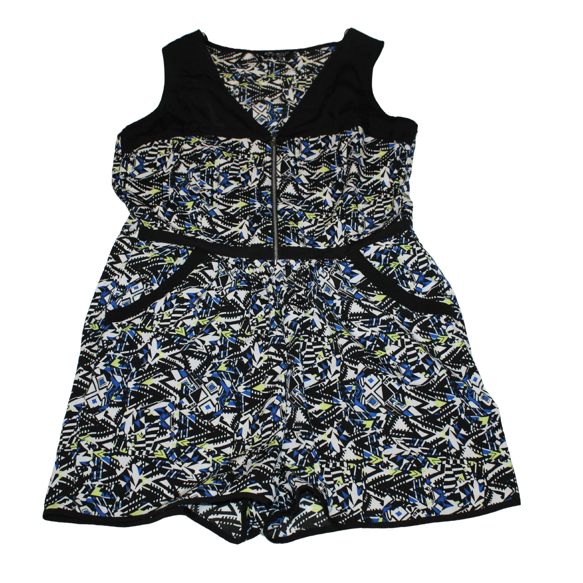 Zip Up Multi Playsuit
